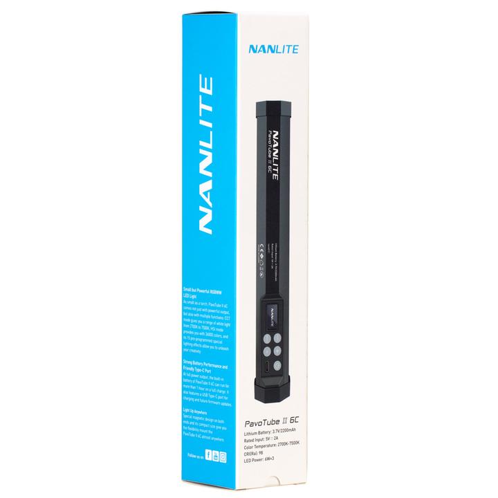 Nanlite Pavotube II 6C RGBWW LED Tube Light