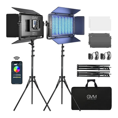 GVM-1500D 75W Powerful Bi-color and RGB Video Panel Light