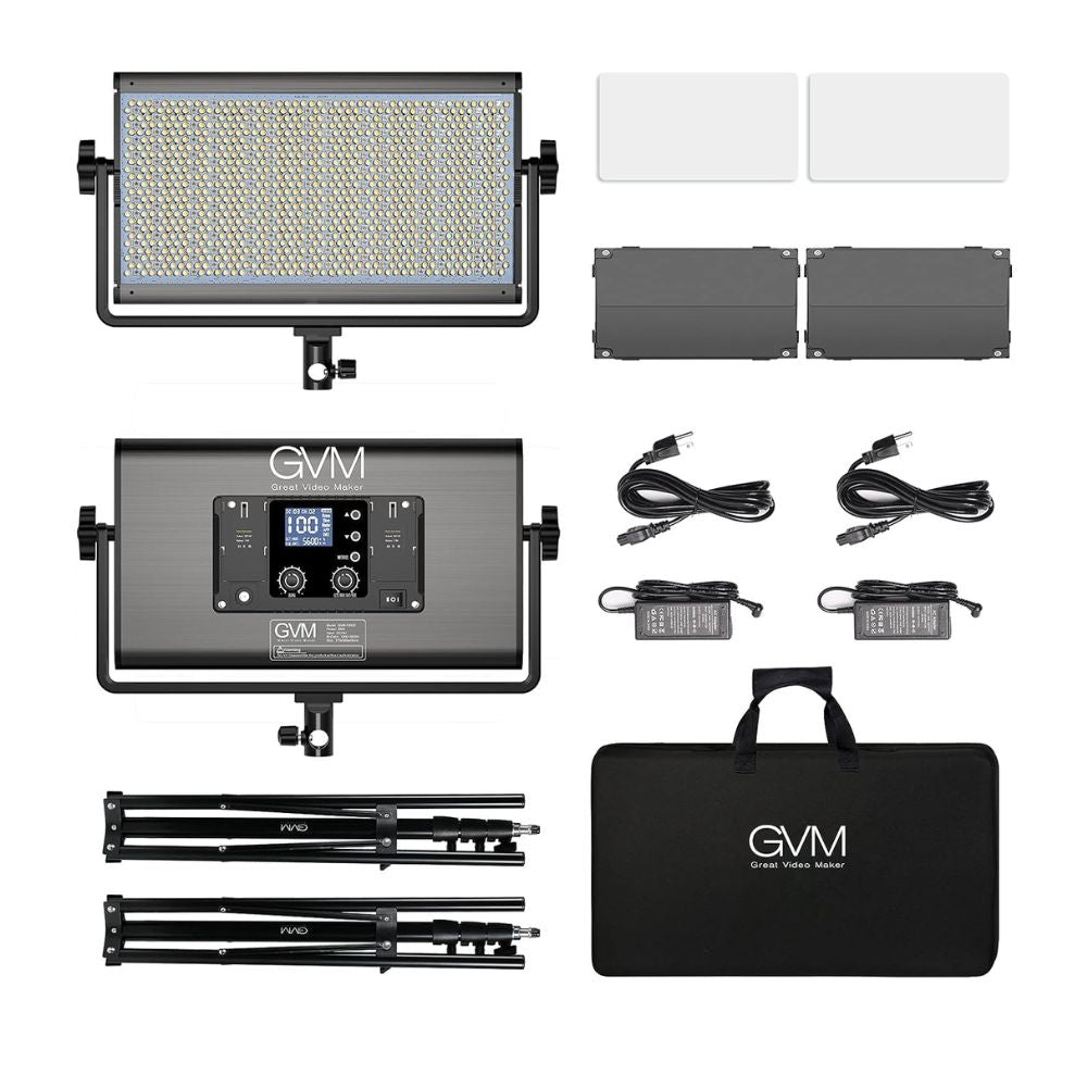 GVM-1500D 75W Powerful Bi-color and RGB Video Panel Light