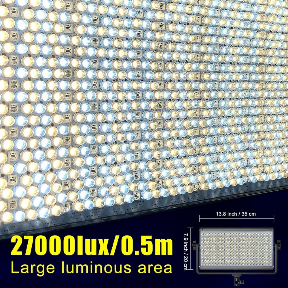 GVM-1500D 75W Powerful Bi-color and RGB Video Panel Light