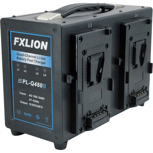 Fxlion PL-Q480B Quad-Channel V-Mount Fast Battery Charger