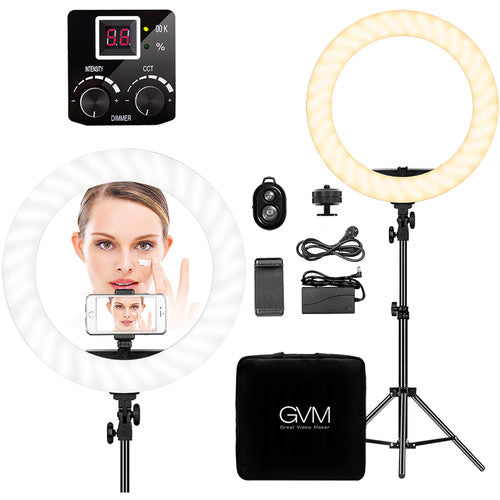 GVM HD-18S Bi-Color LED Ring Light (18"")
