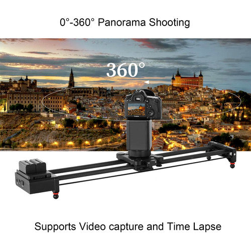 GVM 2D 2-Axis Wireless Carbon Fiber Motorized Slider with Bluetooth Remote (32"")