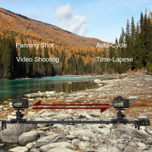 GVM GT-120WD Wireless Carbon Fiber Motorized Camera Slider (47"") with Bluetooth Remote