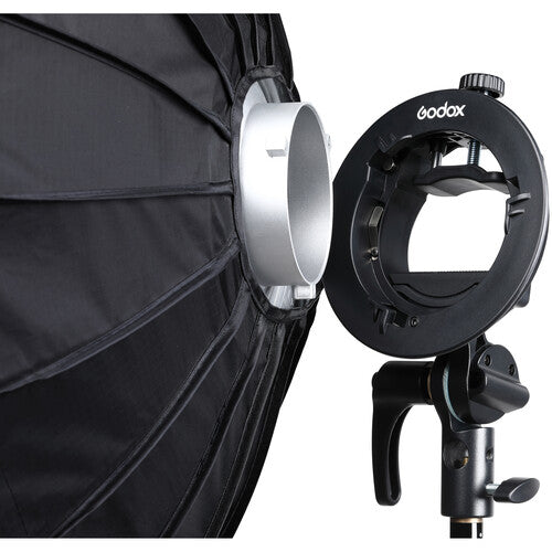 Godox S2 Bowens Mount Bracket with Softbox &amp; Carrying Bag Kit (31.5 x 31.5"")