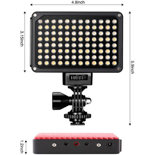 GVM 5S Professional Video Variable On-Camera Video Light LED Panel Kit