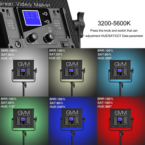 GVM 50RS-3L RGB 3-Light Kit