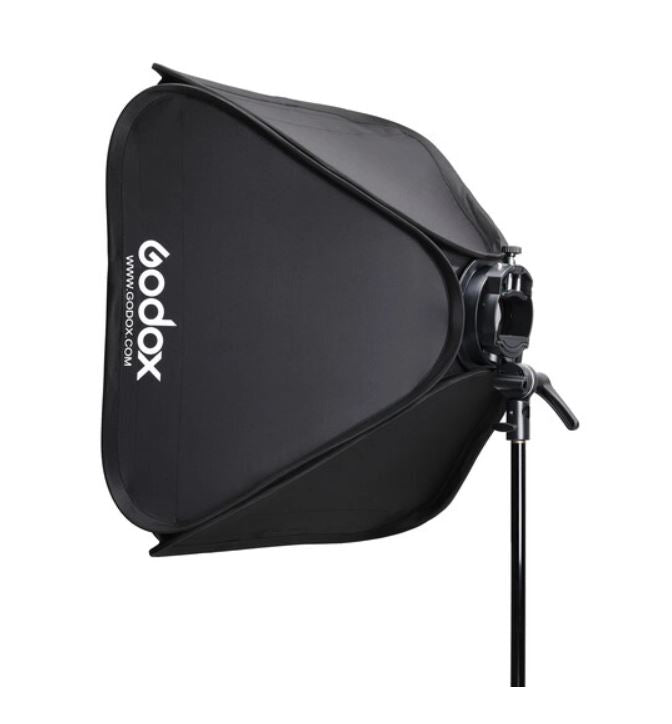 Godox S2 Bowens Mount Bracket with Softbox &amp; Carrying Bag Kit (23.6 x 23.6"")