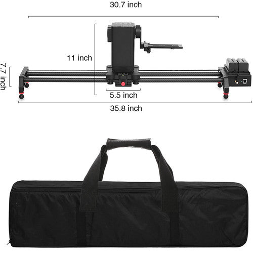 GVM 3D-80 3-Axis Wireless Carbon Fiber Motorized Slider with Bluetooth Remote (32"")