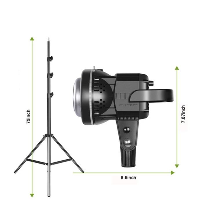 GVM P80S LED 4-Light Kit with Umbrellas, Softboxes and Backdrops