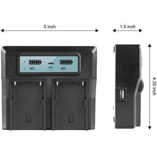 GVM BP-U65 5600mAh Battery with Charger for Sony PMW / PXW Series Cameras