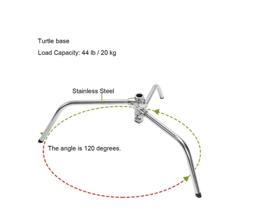 GVM C360 Turtle Base C-Stand and Cross Arm Boom Kit (10.5')