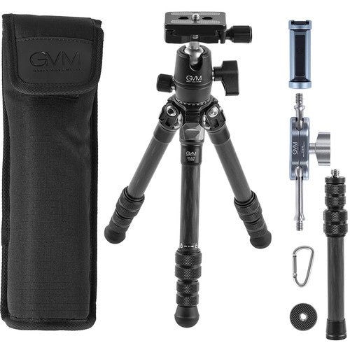 GVM JJ-G265 Carbon Fiber Mini Tabletop Tripod