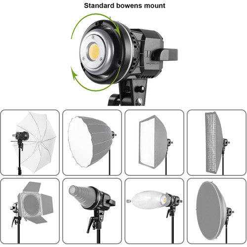 GVM P80S LED 4-Light Kit with Umbrellas, Softboxes and Backdrops