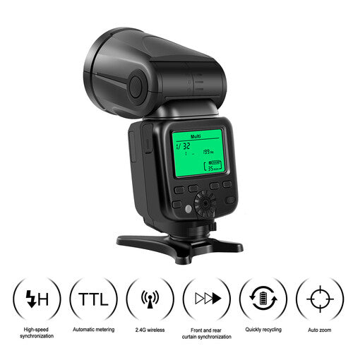 GVM Y1 TTL Li-Ion Flash For Canon Nikon Cameras