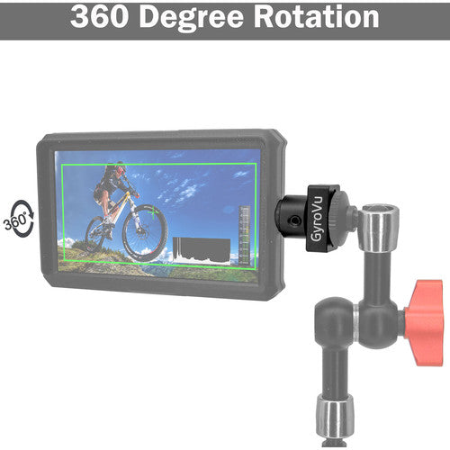 GyroVu Lightweight 5"" On-Camera HDMI Monitor with 360 ? Swivel Mount for DJI Ronin-S