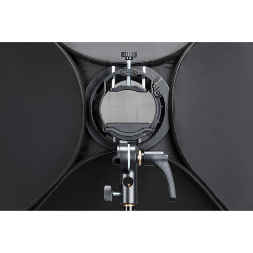 Godox S2 Bowens Mount Bracket with Softbox, Grid &amp; Carrying Bag Kit (23.6 x 23.6")