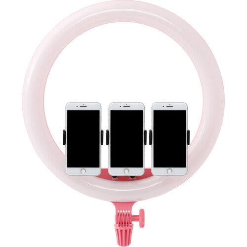Godox Bi-Color 18"" LED Ring Light (Pink)