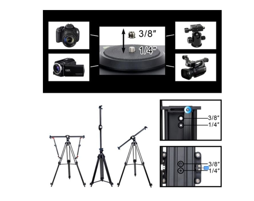 GVM GT-J80D Professional Video Aluminum Alloy Motorized Camera Slider (32"")