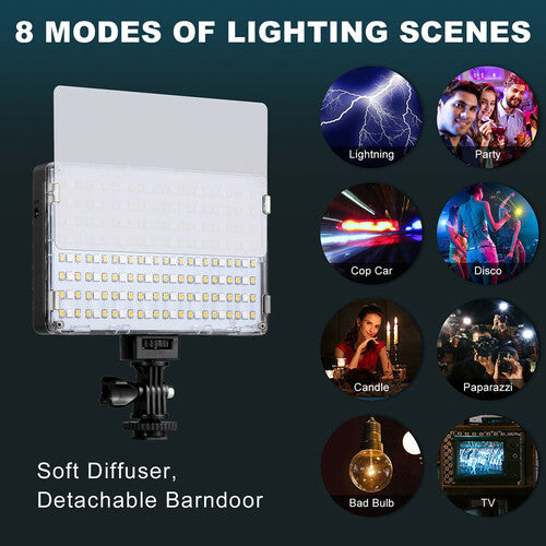 GVM RGB-10S2L On-Camera Video 2-Light Kit