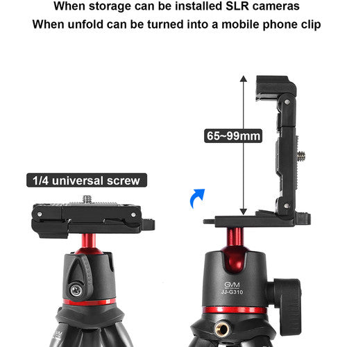 GVM JJ-G310 Tabletop Mini Tripod