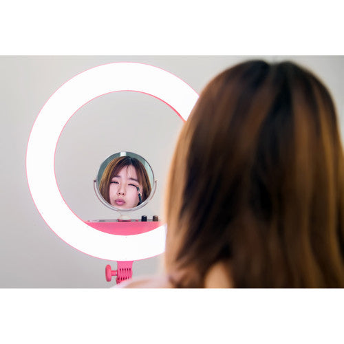Godox LR160 Bi-Color Ringlight (Pink)