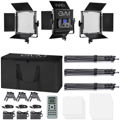GVM 520S-B Bi-Color LED 3-Panel Kit