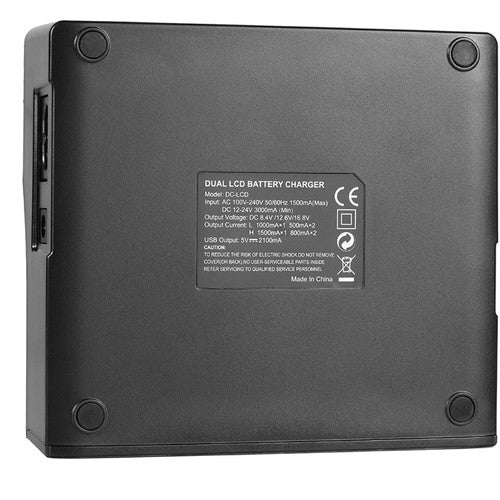 GVM Dual Charger with BP-A60 Battery for Canon C300 Mark II, C200 &amp; C200B (6800mAh)