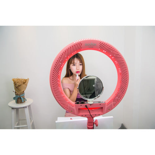 Godox LR160 Bi-Color Ringlight (Pink)