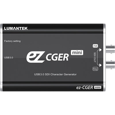 Lumantek ez-CGER mini Live HD-SDI USB Fill/Key and CG Generator with CGER Software
