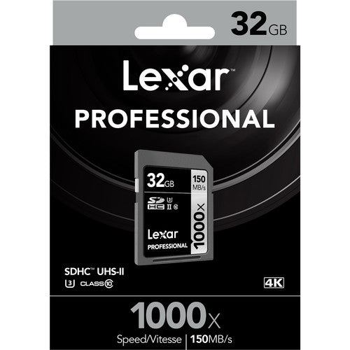 LEXAR 32GB PROFESSIONAL UHS-II SD CARD