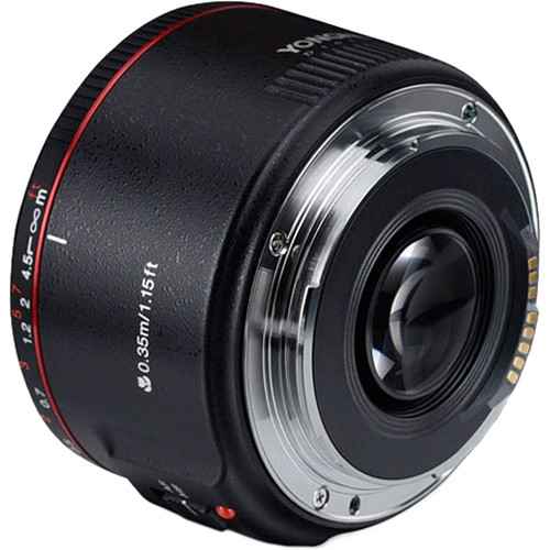 Yongnuo YN 50mm f/1.8 II Lens for Canon EF (Black)