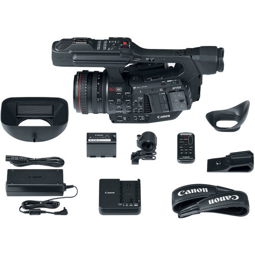 Canon XF705 4K 1"" Sensor XF-HEVC H.265 Pro Camcorder