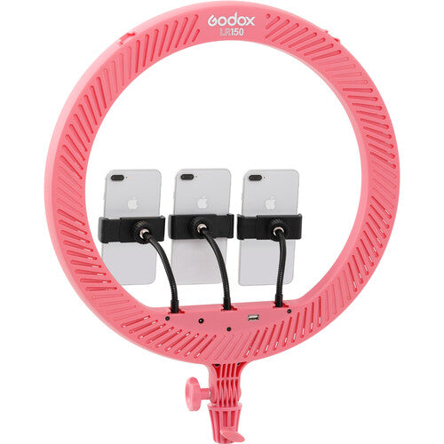 Godox Bi-Color 18"" LED Ring Light (Pink)