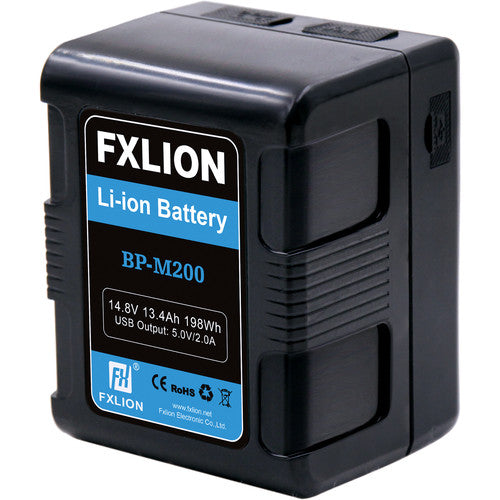 Fxlion BP-M200-KA Square Battery - 14.8V / 198Wh V-Mount Battery Kit