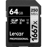Lexar Professional 1667x SDXC™ UHS-II Card SILVER Series - 64 GB