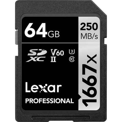 Lexar Professional 1667x SDXC™ UHS-II Card SILVER Series - 64 GB