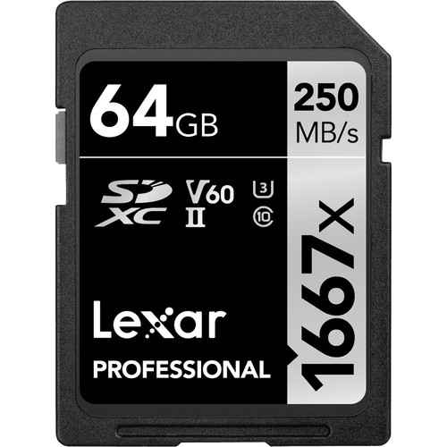 Lexar Professional 1667x SDXC™ UHS-II Card SILVER Series - 64 GB