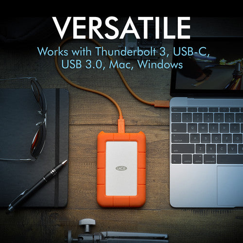 LaCie 1TB Rugged USB 3.0 Type-C External Hard Drive