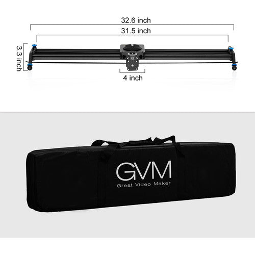 GVM Professional Video Aluminum Alloy Motorized Camera Slider (32")