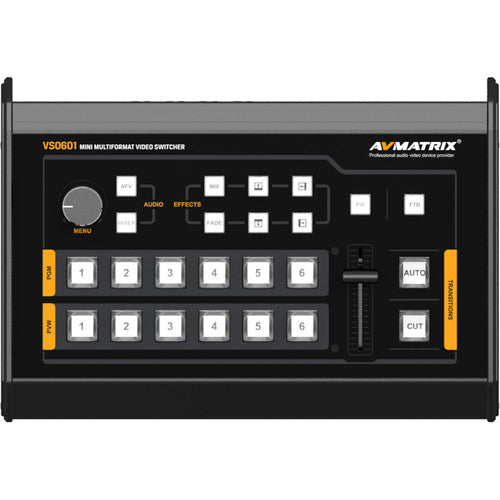 AVMATRIX VS0601 MINI 6-CHANNEL SDI/HDMI MULTI FORMAT AV SWITCHER