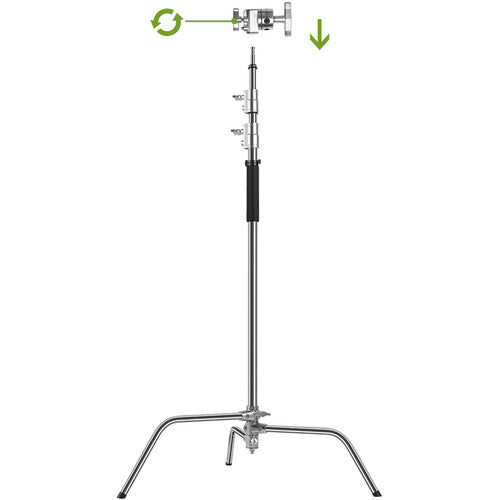 GVM C330 Turtle Base C-Stand &amp; Grip Arm Kit (10.5', Chrome)