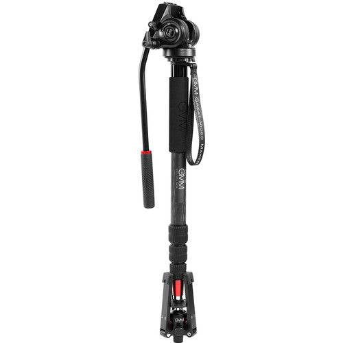 GVM G169 CARBON FIBER 4-Section Monopod with Video Fluid Head
