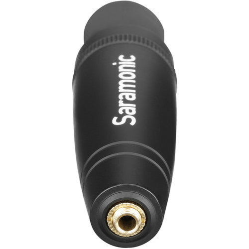 Saramonic C-XLR+ 3.5mm TRS Female to XLR Male Adapter with Phantom Power Converter