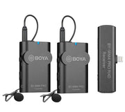 BOYA BY-WM4 PRO-K4 DUAL W/LESS SYSTEM F/IOS DEVICES