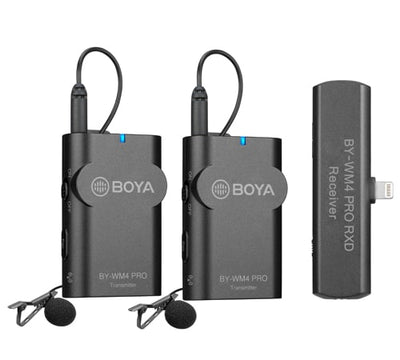 BOYA BY-WM4 PRO-K4 DUAL W/LESS SYSTEM F/IOS DEVICES