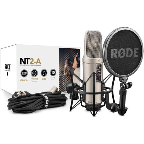 RODE NT2-A Large Diaphragm Multipattern Condenser Microphone