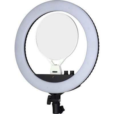 NANGUANG RING LIGHT V24C WITH MIRROR &amp; BRACKET BLACK