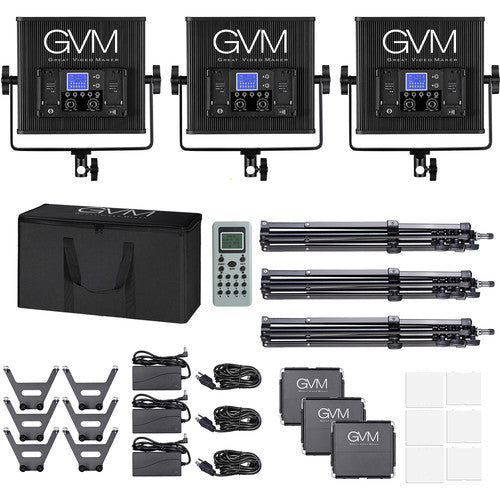 GVM 896S Bi-Color LED 3-Panel Kit