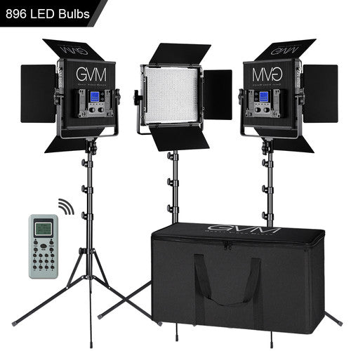 GVM 896S Bi-Color LED 3-Panel Kit